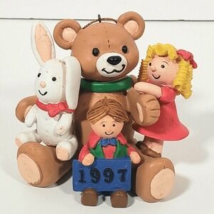 American‎ Greetings A Big Holiday Hug Ornament Forget Me Not Christmas 1997